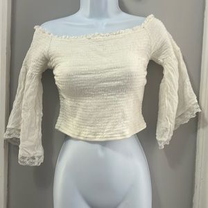 Hollister Bell sleeve cinch top size large